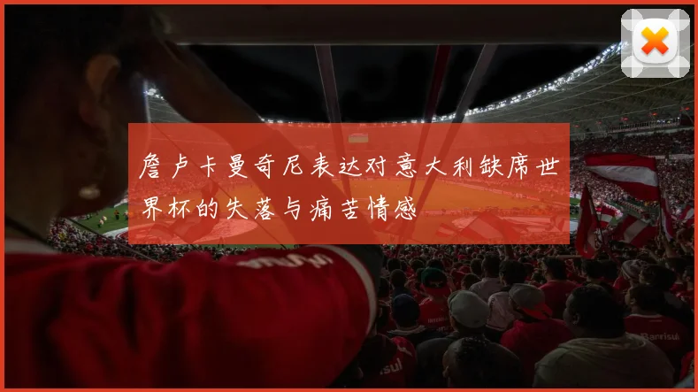 詹卢卡曼奇尼表达对意大利缺席世界杯的失落与痛苦情感